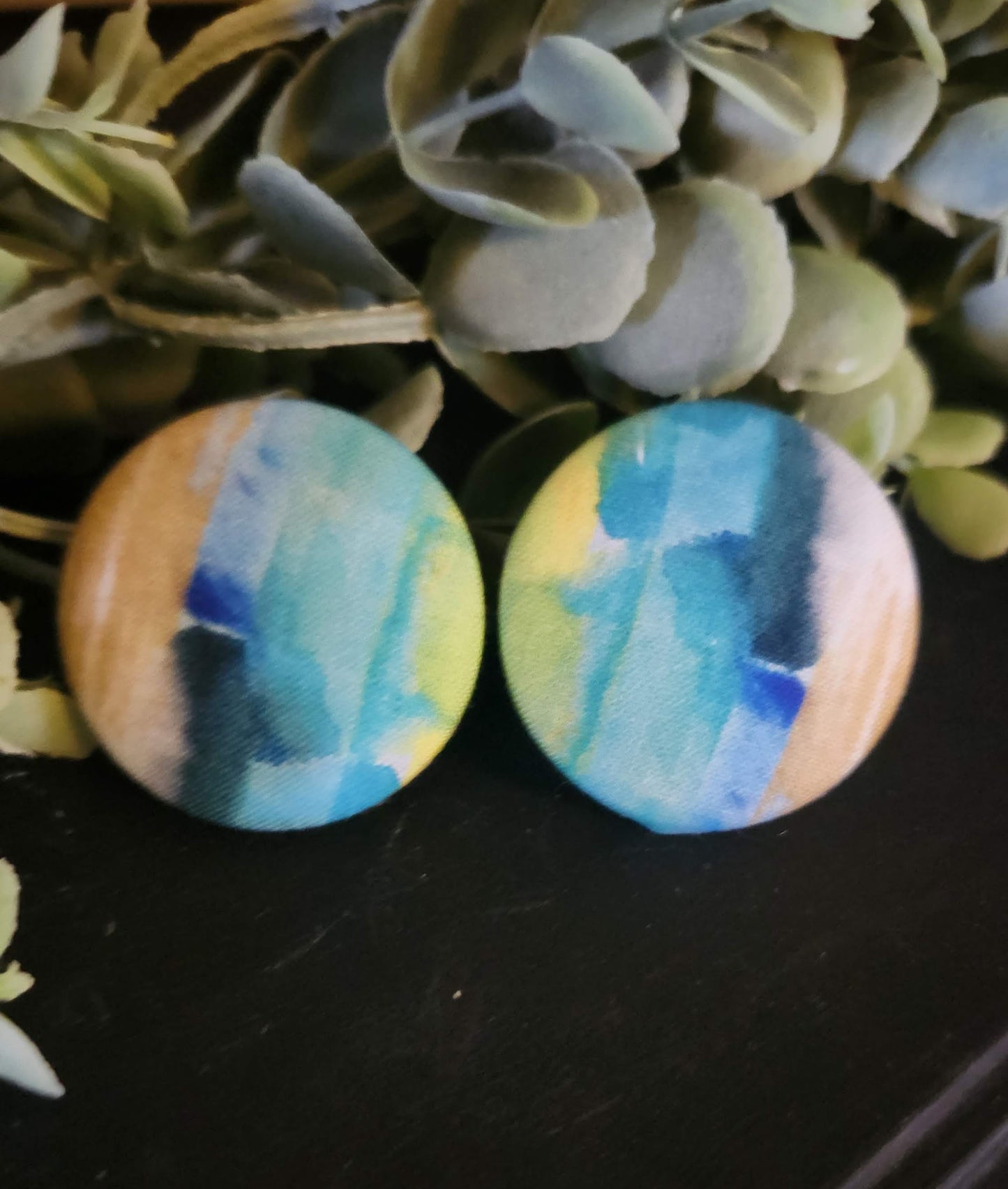 Small Classic Button Earrings
