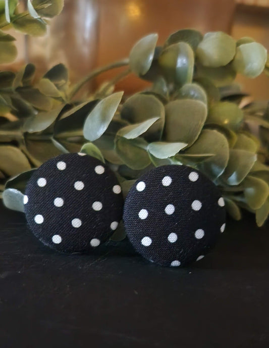Small Classic Button Earrings